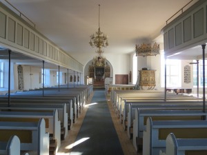 Kirkerummet set mød øst