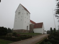Øster Starup kirke. Foto 21/9 2020.