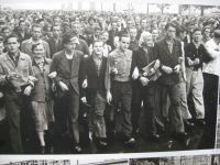 De demonstrerende DDR-borgere