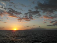 Solnedgang set fra El Delfin